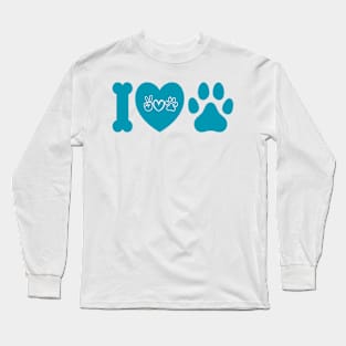 I love pet paw print Long Sleeve T-Shirt